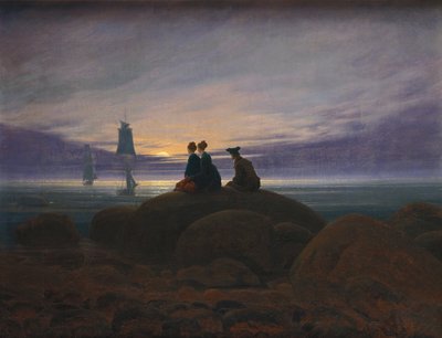 Moonrise by the Sea by Caspar David Friedrich