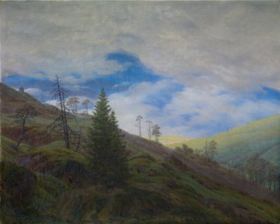 Sunburst in the Riesengebirge by Caspar David Friedrich