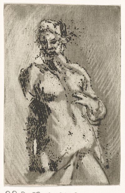 Torso of a Naked Man by Caspar Jacobsz. Philips
