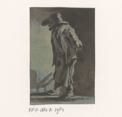 Vagabond by a Wheelbarrow by Caspar Jacobsz. Philips