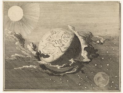 Universe with Earth, Sun, Moon, and Stars by Caspar Luyken