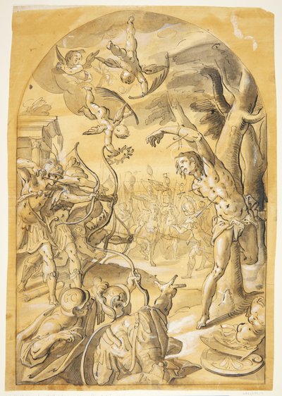 The Martyrdom of Saint Sebastian by Caspar Menneler