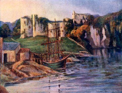 Chepstow Castle, Monmouthshire, Wales, 1924-1926 by Catharine Chamney