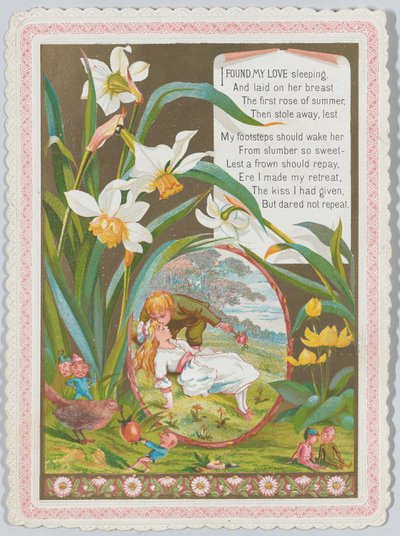Valentine, 1874 by Catherine Greenaway