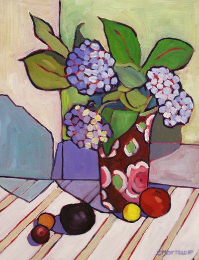 Blue Hydrangeas by Catherine J Martzloff