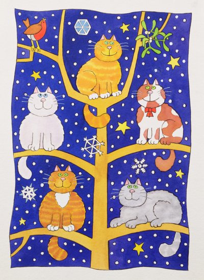 Five Christmas Cats by Cathy Baxter