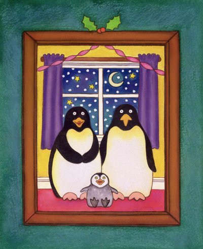 Penguin Family Christmas, 1997 by Cathy Baxter