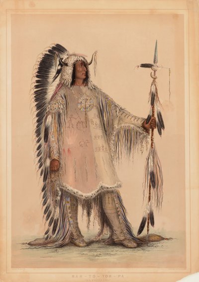 Mah-to-toh-pa, the Mandan Chief by Catlin, George