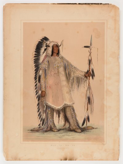 Mah-to-toh-pa, the Mandan Chief by Catlin, George