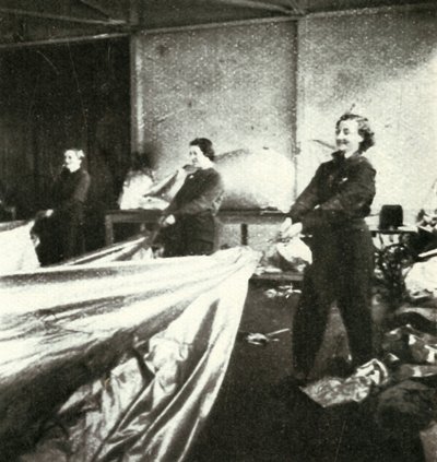 Repairing Barrage Balloons, c1943 by Cecil Beaton
