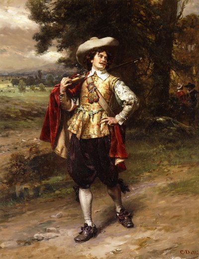 A Cavalier by Cesare Auguste Detti