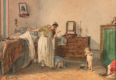 Reprimand, 19th century by Cesare Provaggi
