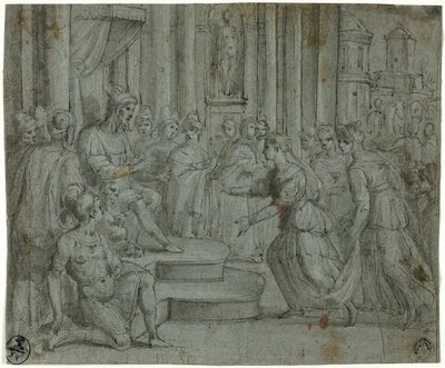 Solomon Receiving the Queen of Sheba by Cesare Rossetti