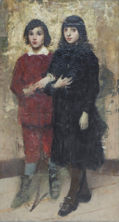 Two Cousins by Cesare Tallone