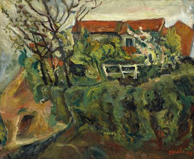 Houses in a landscape by Chaim Soutine