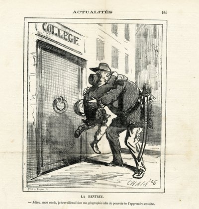 Illustration of Cham (1819-1879) in Le Charivari by Amédée de Noé