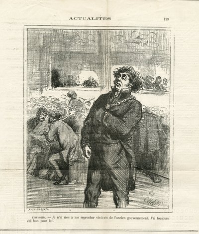 Illustration of Cham (1819-1879) in Le Charivari by Amédée de Noé