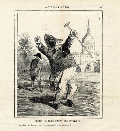 Illustration of Cham (1819-1879) in Le Charivari by Amédée de Noé