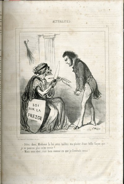 Illustration in Le Charivari by Amédée de Noé