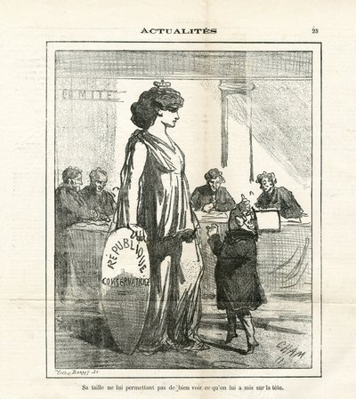 Illustration of Cham (1819-1879) in Le Charivari by Amédée de Noé