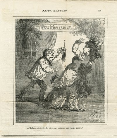 Illustration of Cham (1819-1879) in The Charivari by Amédée de Noé