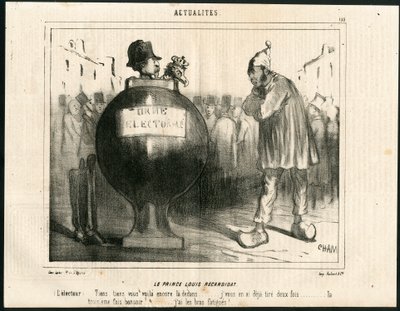Le Charivari, Satirical in B & W by Amédée de Noé