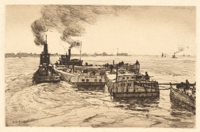 Canal Boats and Tugs by Charles A. Platt