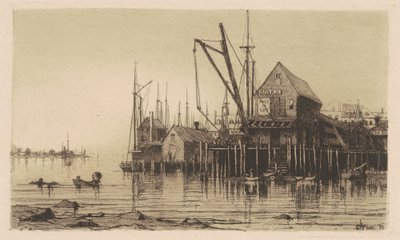 Old Boat-House by Charles A. Platt