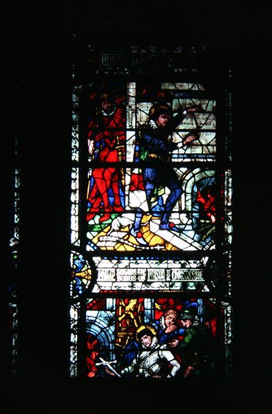 Window showing St Philip Howard by Charles Alban Buckler