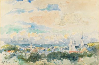 Sketch of a Village by Charles Albert Lebourg