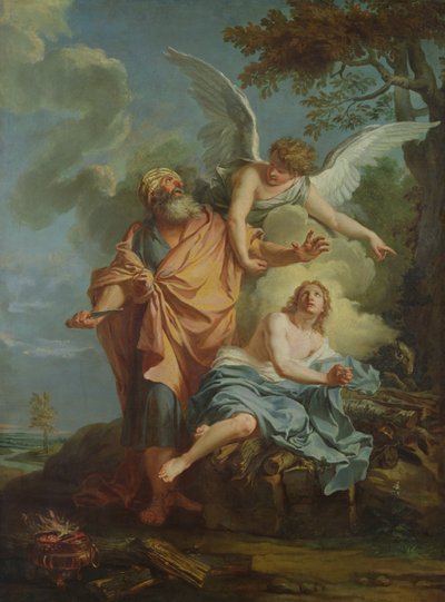 Abraham Sacrificing by Charles Antoine Coypel