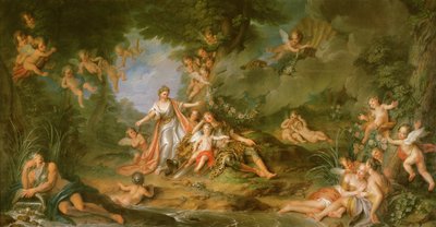 Armide Wishing to Hit Renaud by Charles Antoine Coypel