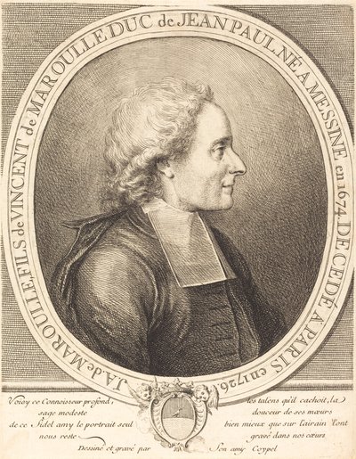 The Abbot Jean-Antoine de Maroulle by Charles Antoine Coypel