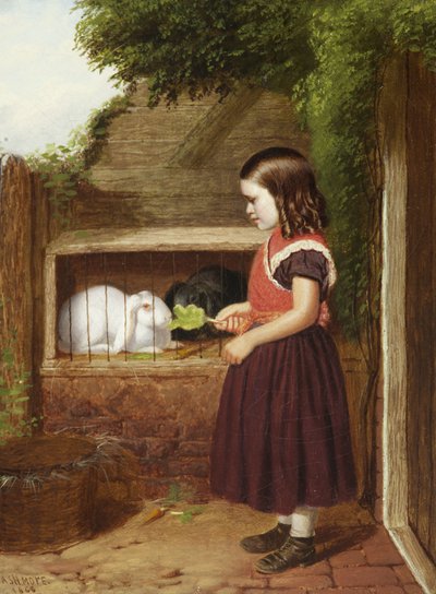 Feeding the Rabbits by Charles Ashmore