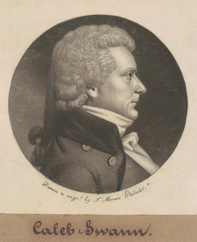 Caleb Swan by Charles B. J. Févret de Saint Mémin