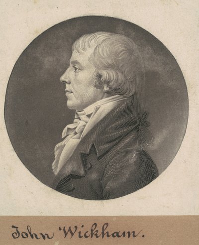 John Wickham by Charles B. J. Févret de Saint Mémin