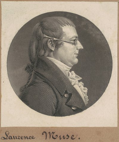 Lawrence Muse by Charles B. J. Févret de Saint Mémin