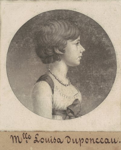 Louisa DuPonceau by Charles B. J. Févret de Saint Mémin
