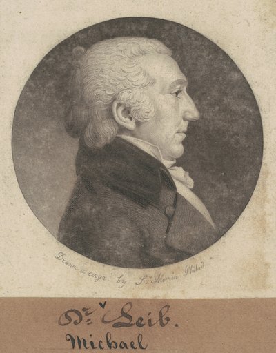 Michael Leib by Charles B. J. Févret de Saint Mémin