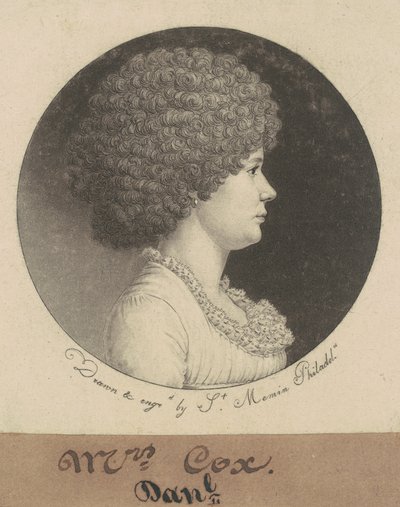 Mrs. Cox by Charles B. J. Févret de Saint Mémin