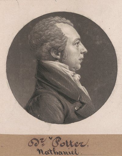 Nathaniel Potter by Charles B. J. Févret de Saint Mémin