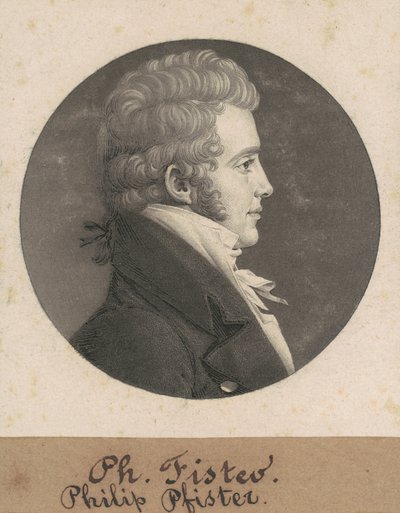 Philip Fister by Charles B. J. Févret de Saint Mémin