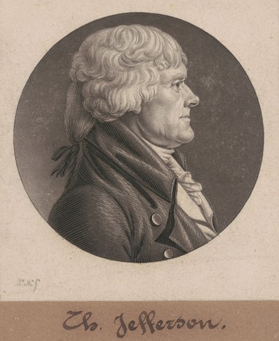 Thomas Jefferson by Charles B. J. Févret de Saint Mémin