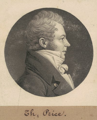 Thomas Price by Charles B. J. Févret de Saint Mémin