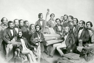 The Musical Union, Published by Hanhart, 1851 by Charles Baugniet