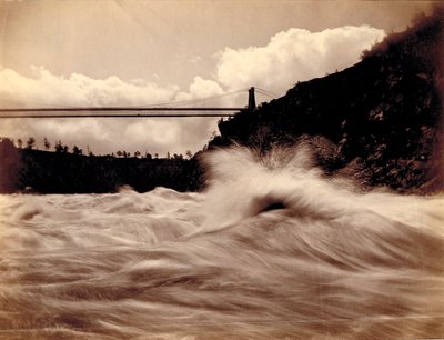 The Rapids, Below the Suspension Bridge by Charles Bierstadt