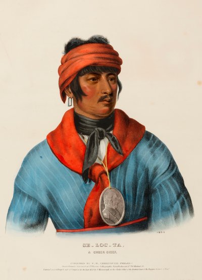 SE-LOC-TA, A Creek Chief by Charles Bird King