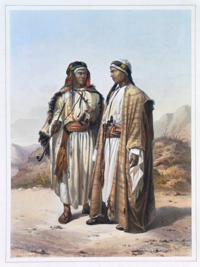 A Mahazi and a Soualeh Bedouin by Charles Bour