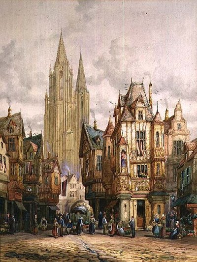 Street Scene by Charles Cattermole
