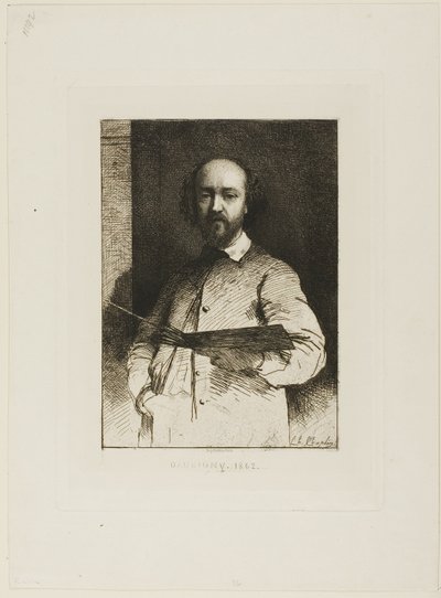 Portrait of Daubigny by Charles Chaplin